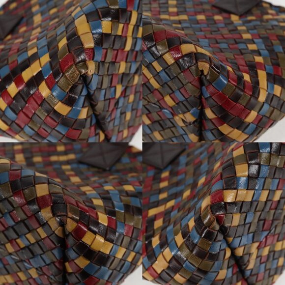 BOTTEGA VENETA INTRECCIATO Tote Bag Leather Brown Auth 126566V - Picture 15 of 16